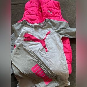 Puma Girl's 3 Pieces Vest Set